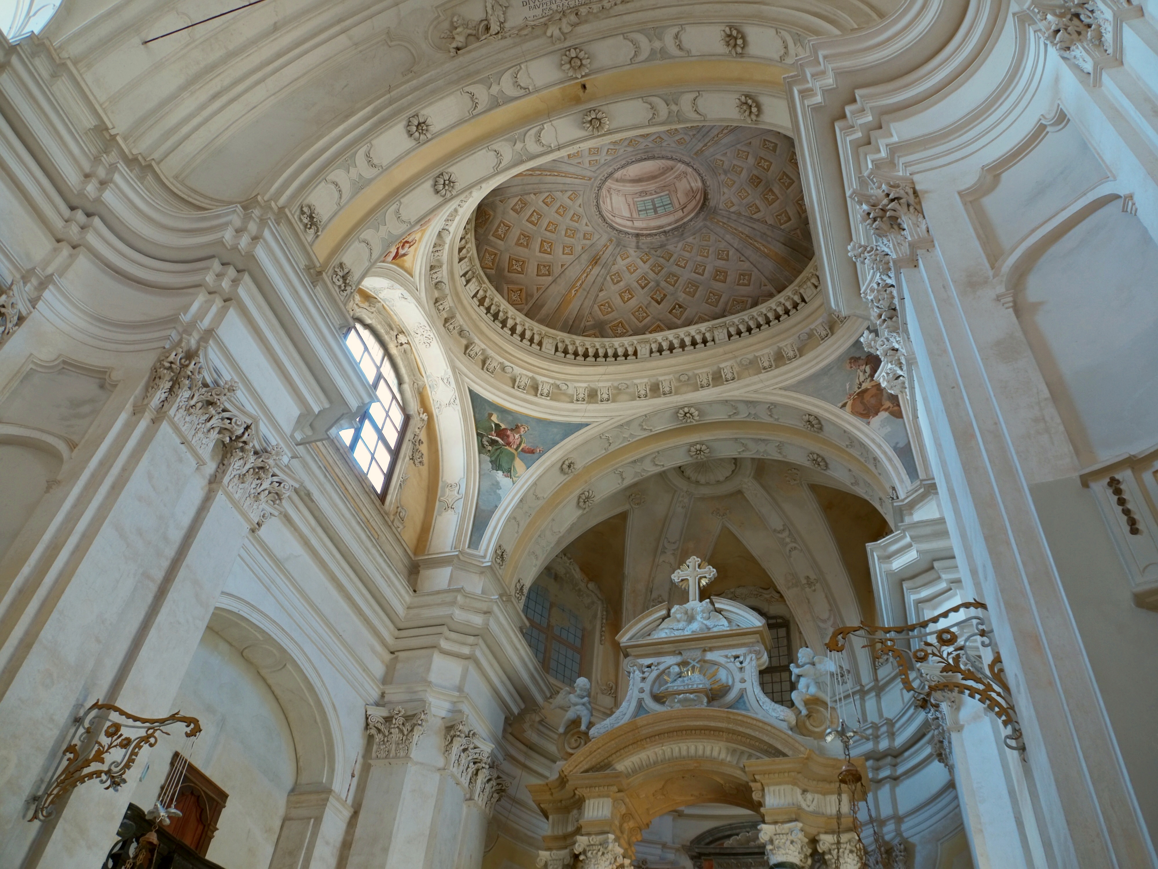 Campiglia Cervo (Biella, Italy) - Dome of the aps of the Sanctuary of San Giovanni from Andorno